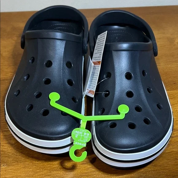 CROC UNIXES Bayaband Black Clogs size M 11 - Picture 1 of 6